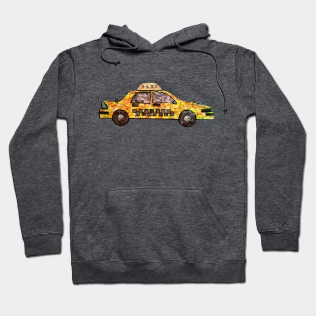 Yellow Taxi Cab Hoodie by radiogalaxy